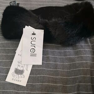 Sorell real mink scarf headband